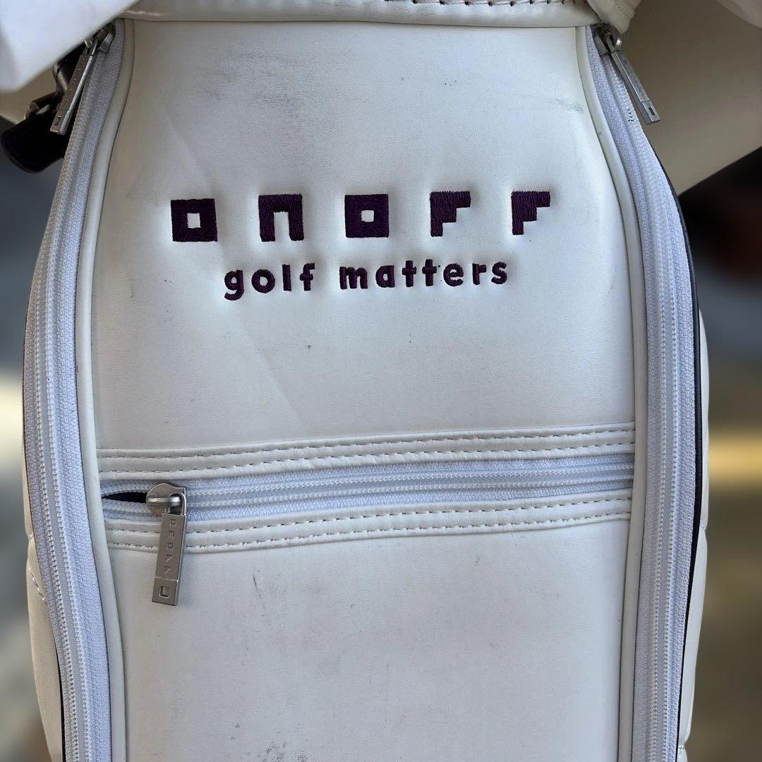 onoff ゴルフバッグ ホワイト キルティング