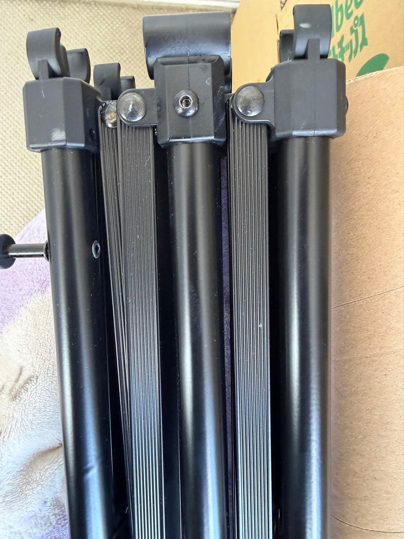 HUGEL アウトドア アルミ ロールトップ テーブル L ウッドグレイン