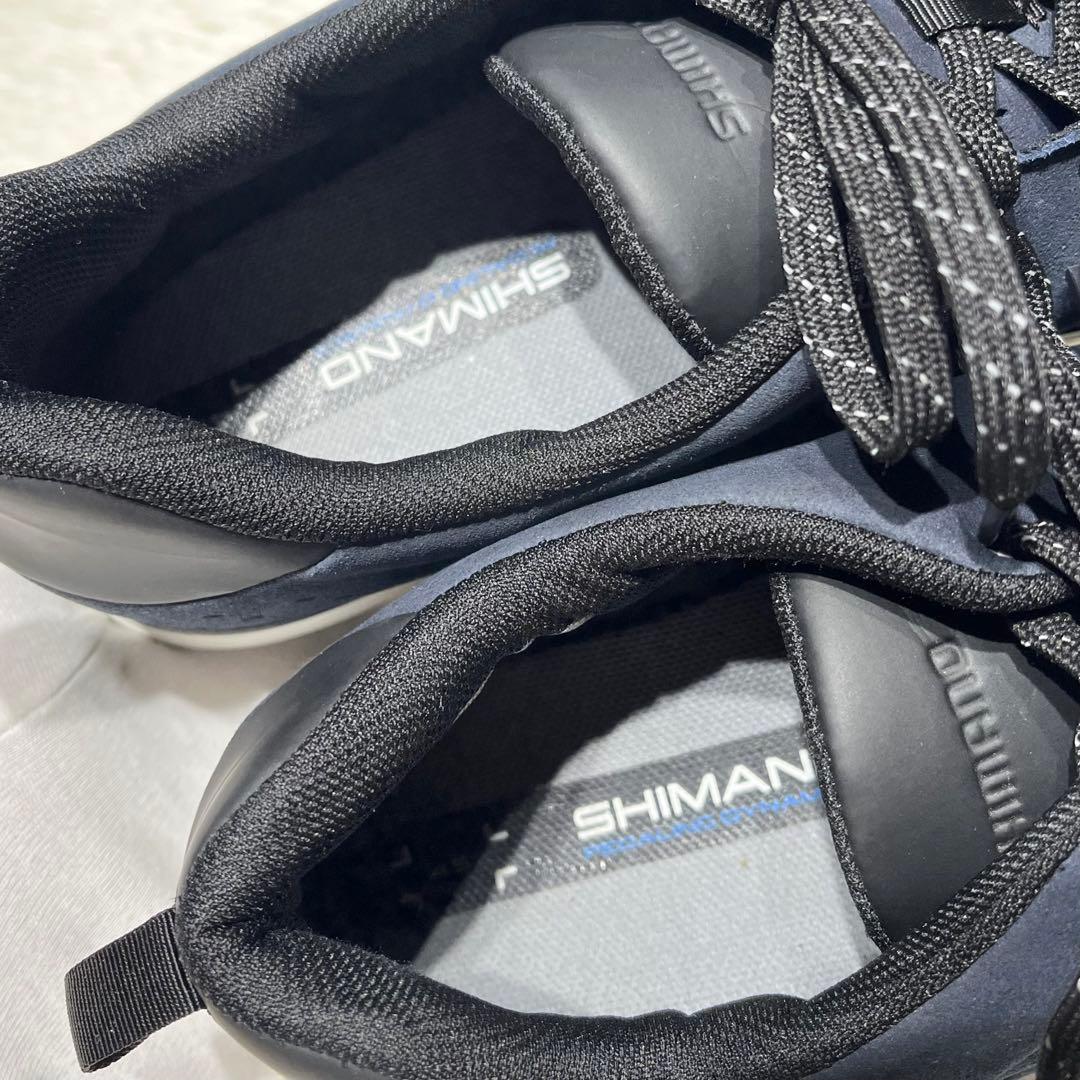 美品☆シマノ ビンディングシューズ SH-CT500 28.5cm ネイビー