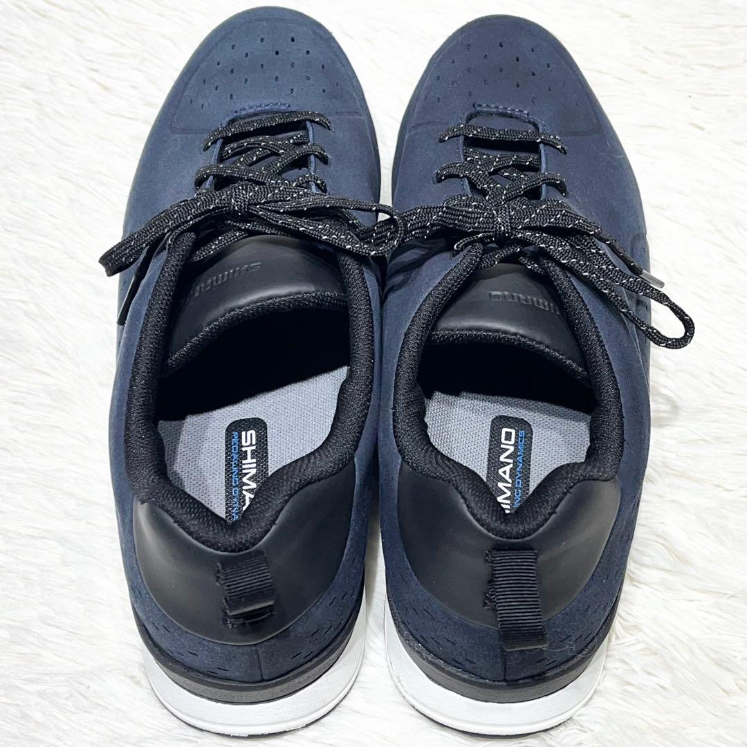 美品☆シマノ ビンディングシューズ SH-CT500 28.5cm ネイビー