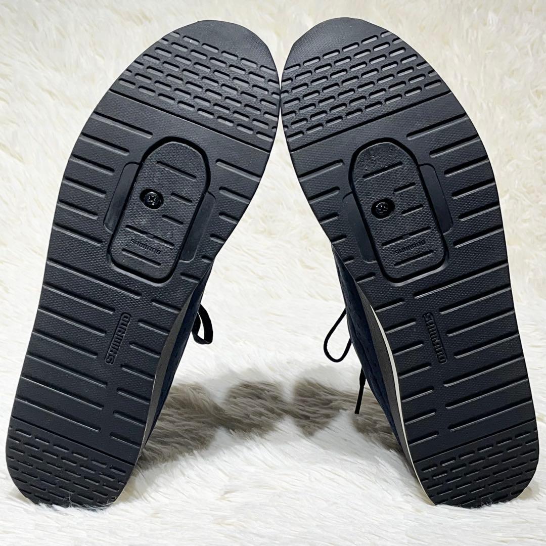 美品☆シマノ ビンディングシューズ SH-CT500 28.5cm ネイビー