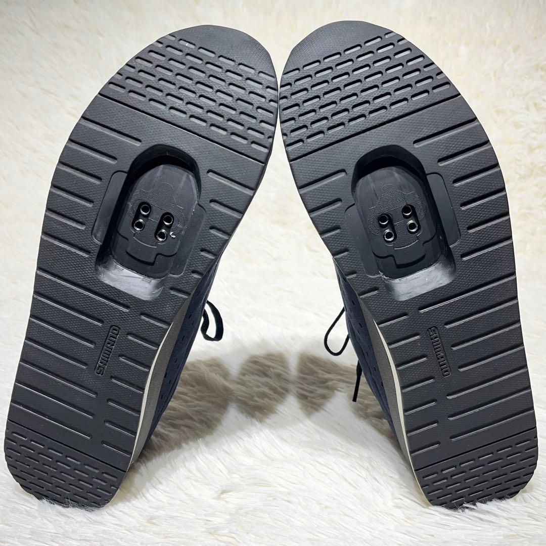 美品☆シマノ ビンディングシューズ SH-CT500 28.5cm ネイビー