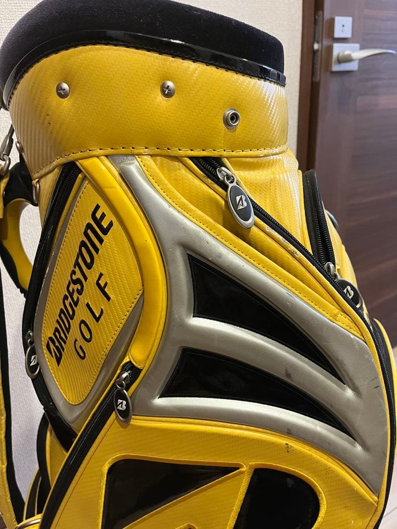 BRIDGESTONE GOLF イエローキャディバッグ