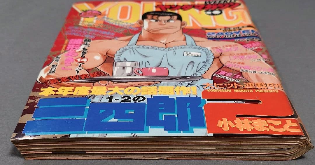 週刊ヤングマガジン1994年6月27日27号『1・2の三四郎2』表紙/小林まこと