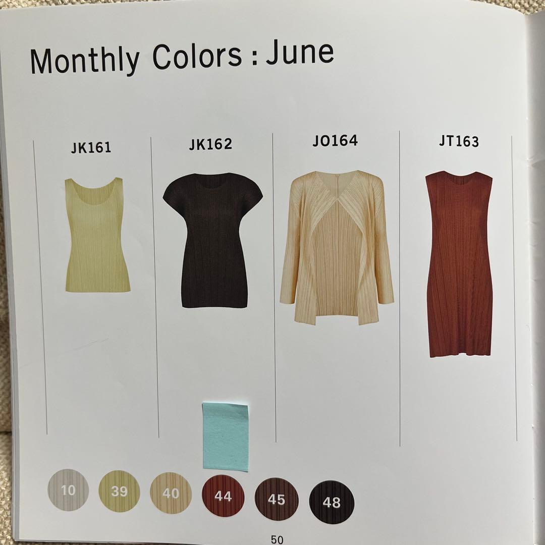 PLEATSPLEASE イッセイミヤケ　ロングジレ　近年モデル　赤茶色　3