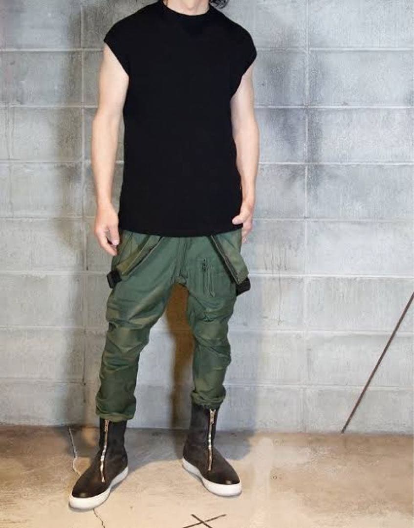 ク*ス様 RIPVANWINKLE パラシュート オールインワン ツナギ ブラッ