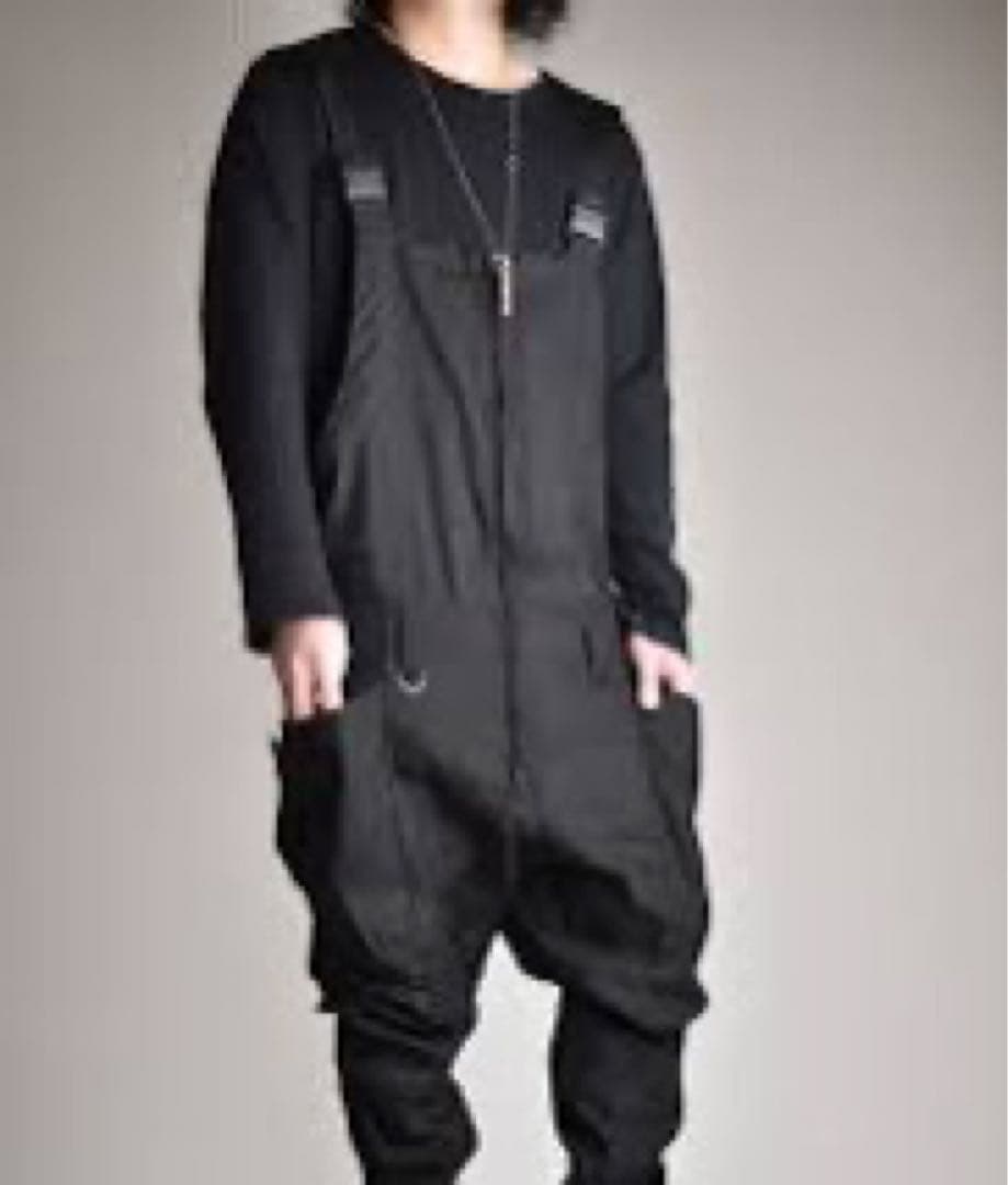 ク*ス様 RIPVANWINKLE パラシュート オールインワン ツナギ ブラッ