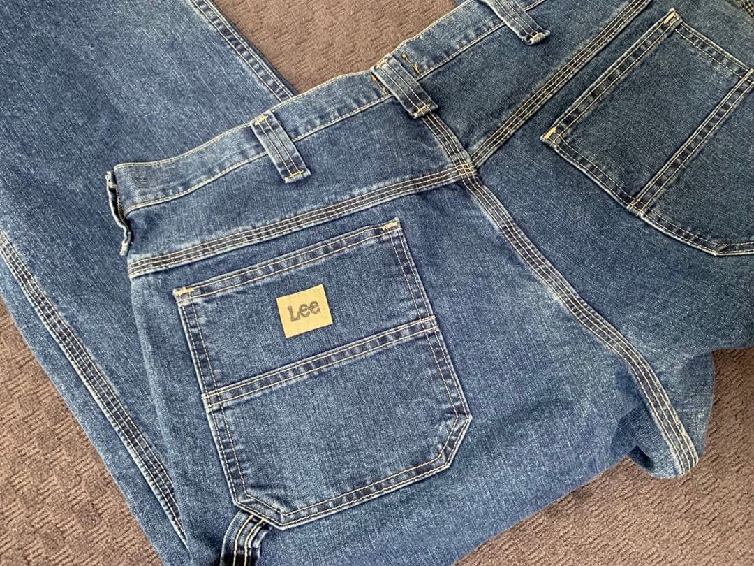 【ガクガク】00s “Lee” デニムペインターパンツ メキシコ製 縦落ち