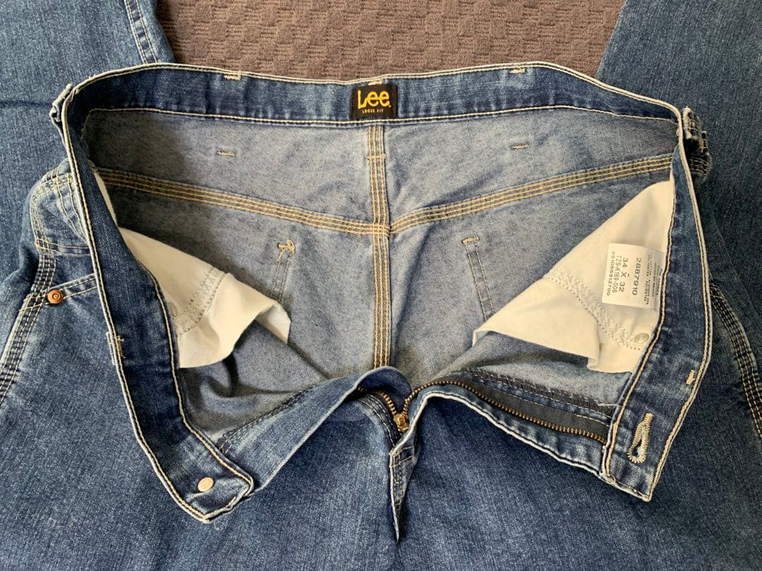 【ガクガク】00s “Lee” デニムペインターパンツ メキシコ製 縦落ち