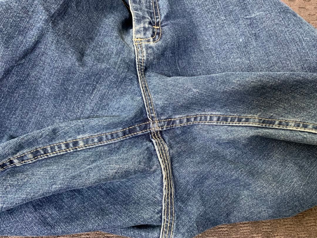 【ガクガク】00s “Lee” デニムペインターパンツ メキシコ製 縦落ち