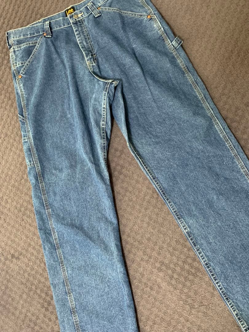 【ガクガク】00s “Lee” デニムペインターパンツ メキシコ製 縦落ち