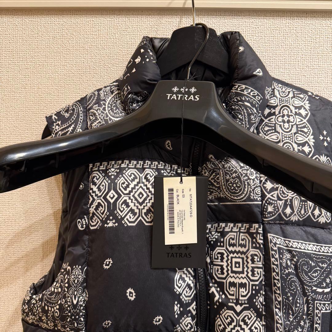 TATRASタトラス　ペイズリー　バンダナ　ダウンベスト リバーシブル