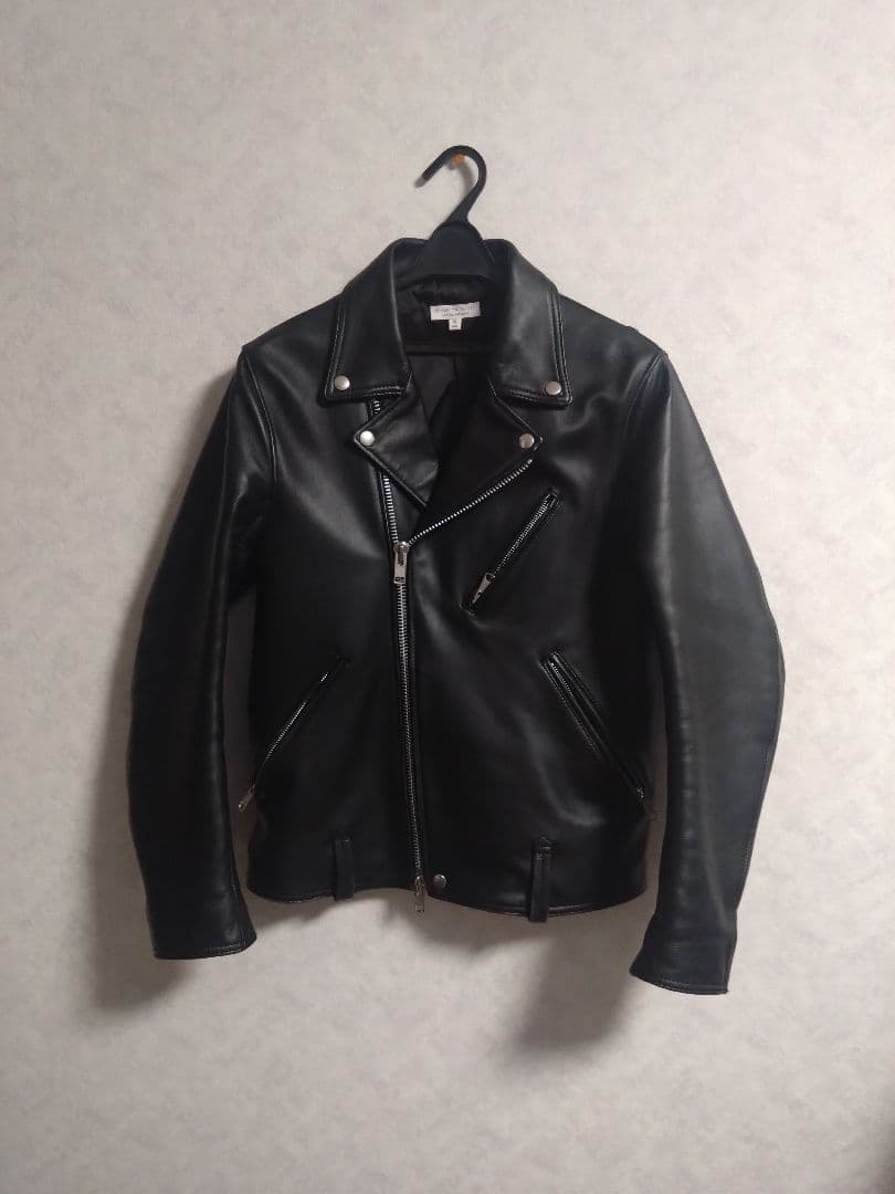 BEAUTY&YOUTH UKレザー ダブルライダースジャケット　М