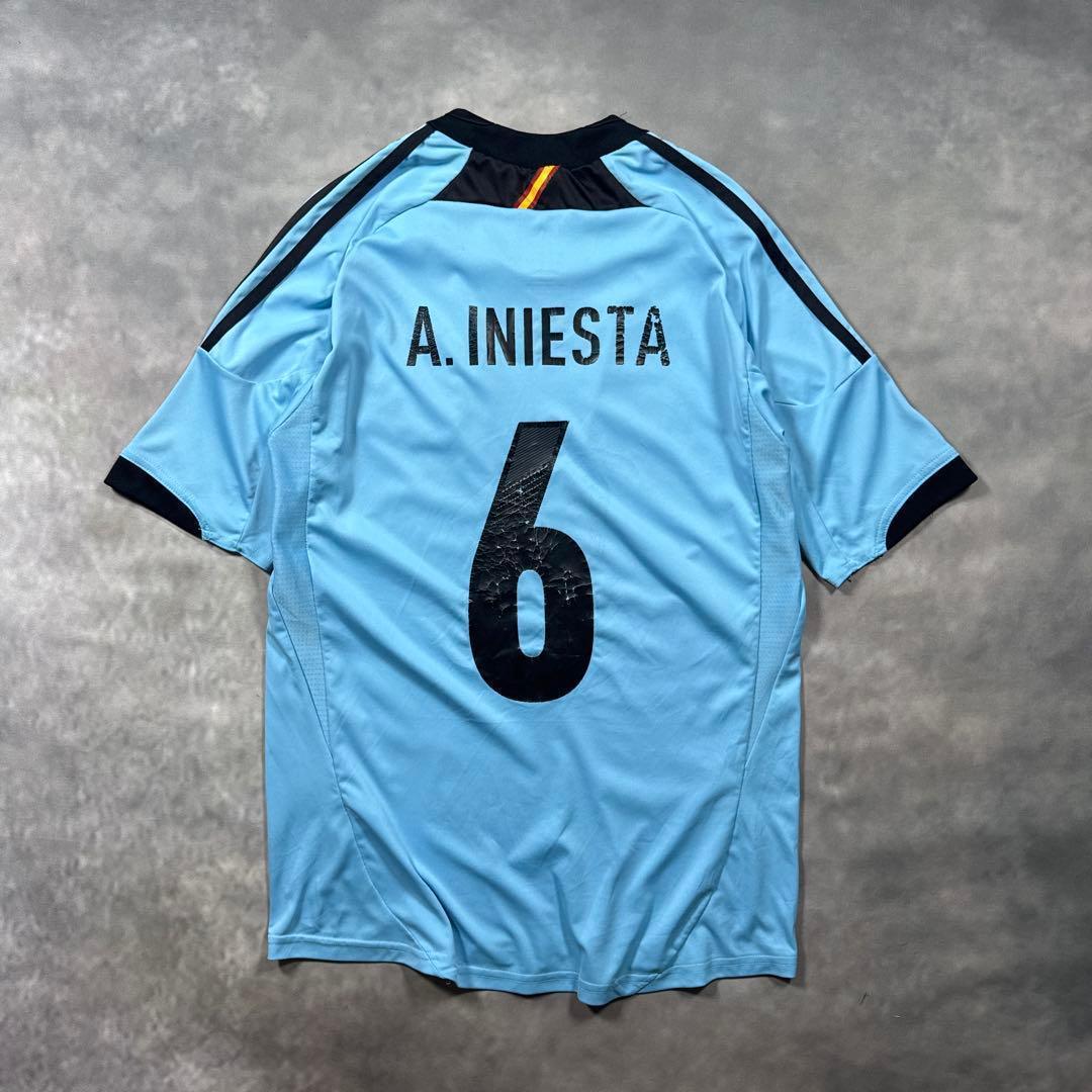 adidas古着スペイン代表 アンドレスイニエスタ6 黄金期ユニ R19