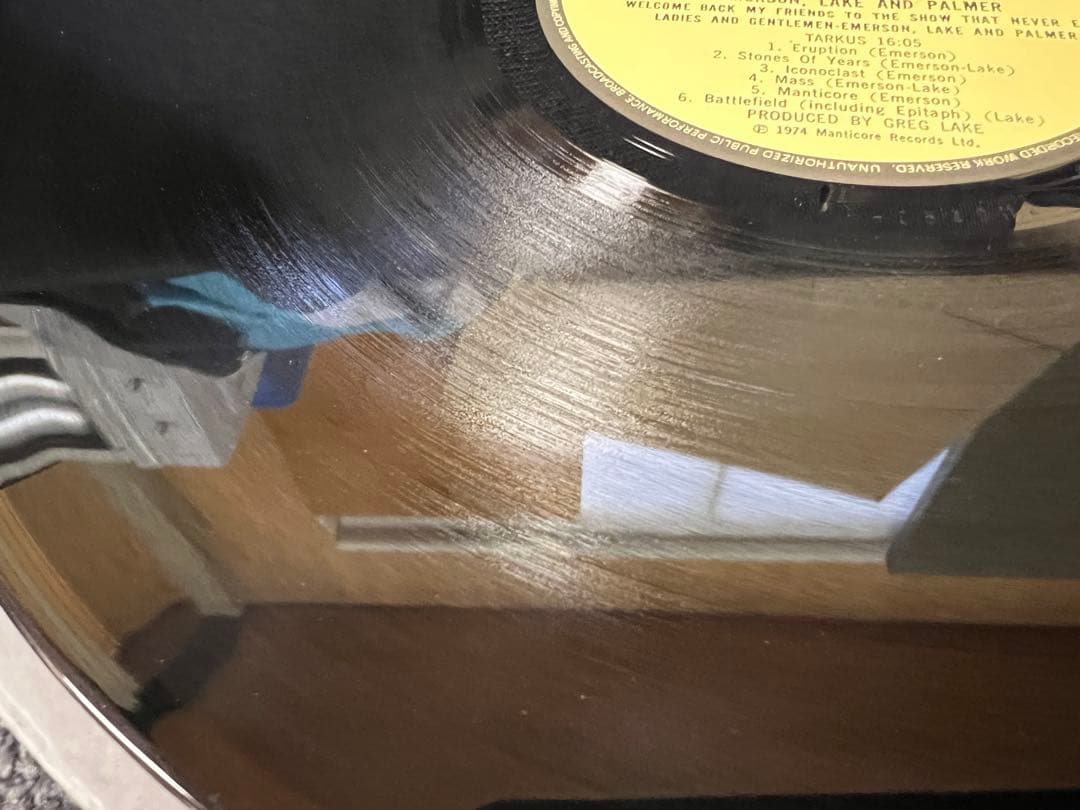 ELP 1974年 日本盤 3LP 洋楽レコード　ライブP-5549-51M