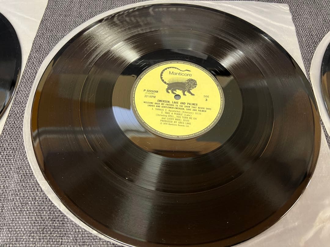 ELP 1974年 日本盤 3LP 洋楽レコード　ライブP-5549-51M