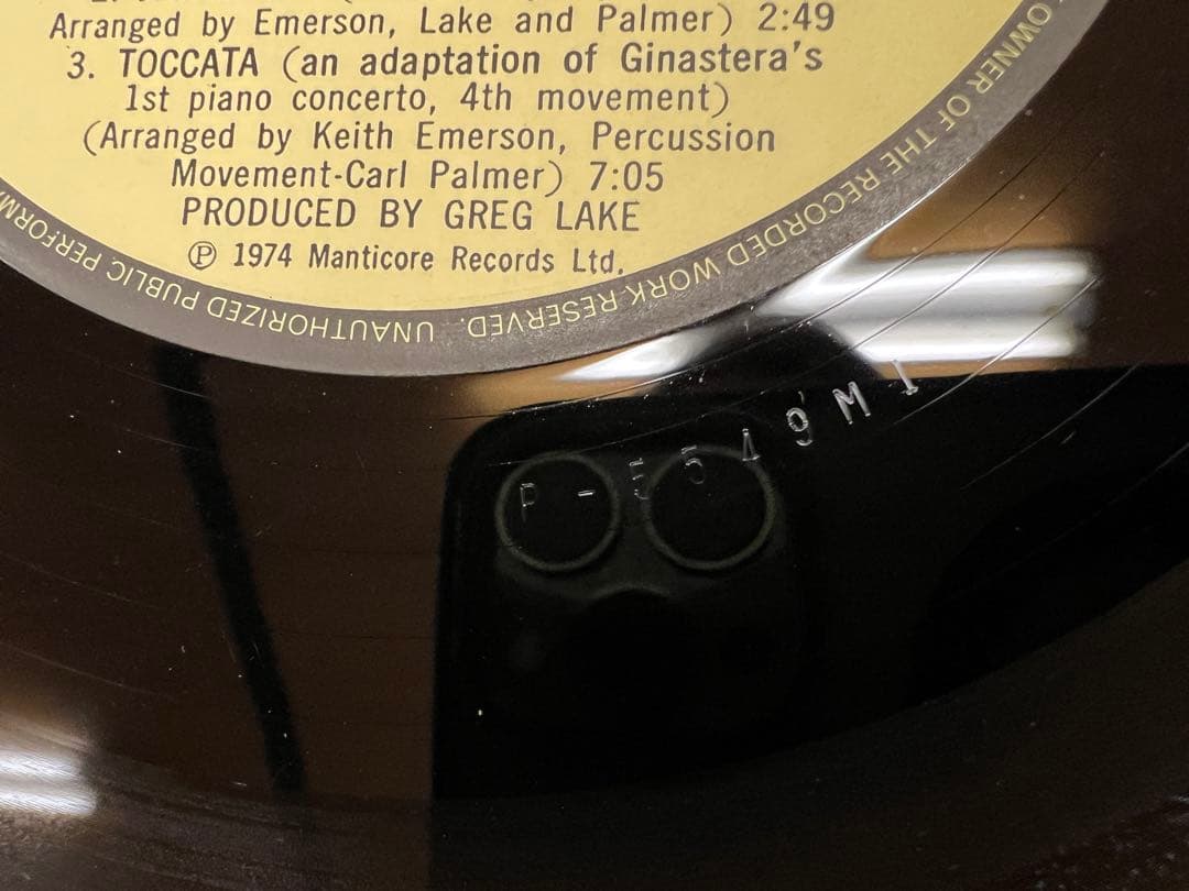 ELP 1974年 日本盤 3LP 洋楽レコード　ライブP-5549-51M