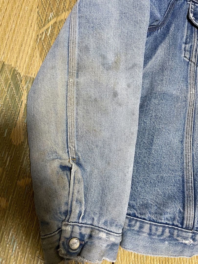 【襤褸】希少60s〜70s　カーハートデニムジャケット 裏地ブランケット
