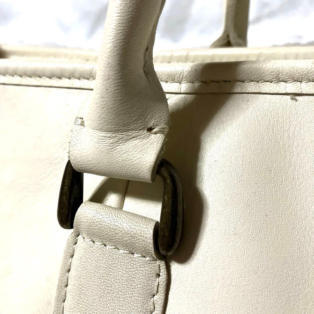 LL.Beanレザートートバッグ（アイボリー）