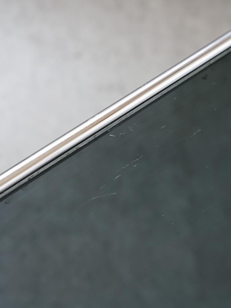 70's ヴィンテージ スモーク アイアン×ガラステーブル ミッドセンチュリー