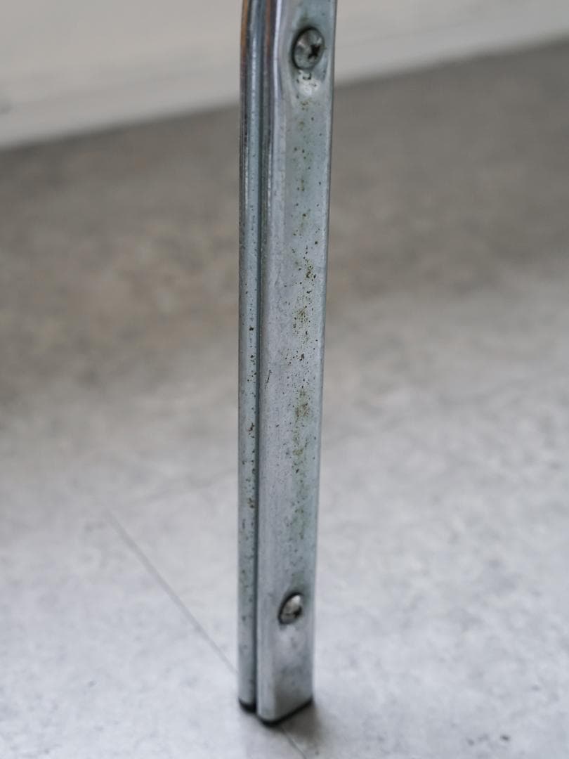 70's ヴィンテージ スモーク アイアン×ガラステーブル ミッドセンチュリー