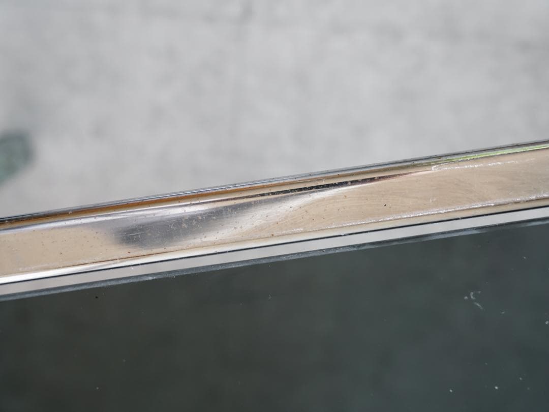 70's ヴィンテージ スモーク アイアン×ガラステーブル ミッドセンチュリー