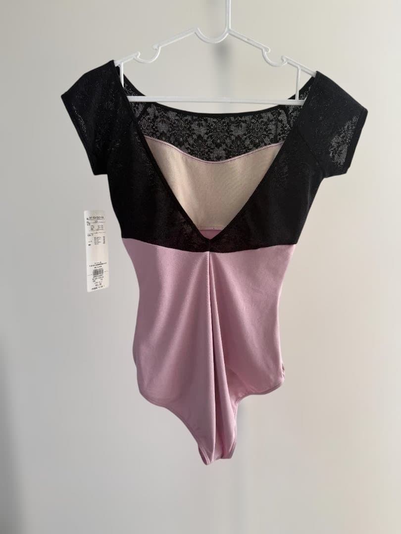 chacott バーガンディ メッシュスリーブ バレエレオタード Size L