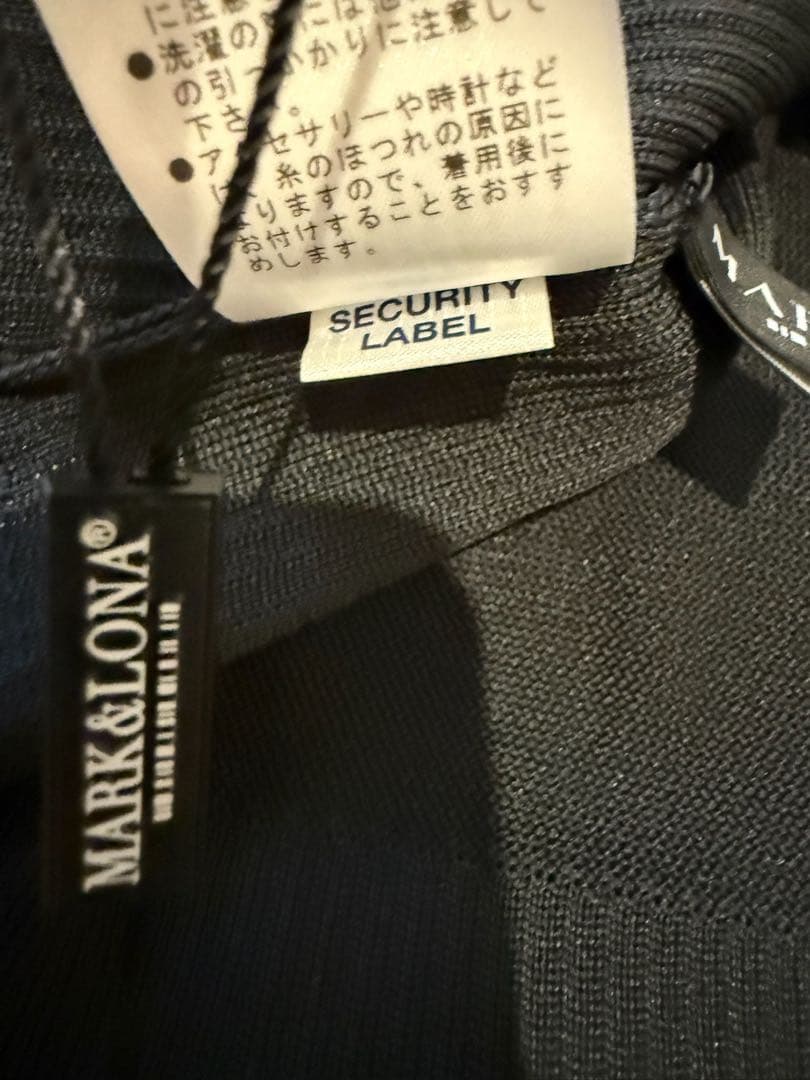 新品 ✨ マークアンドロナ シースルー ベスト 春ニット マーク&ロナ 黒