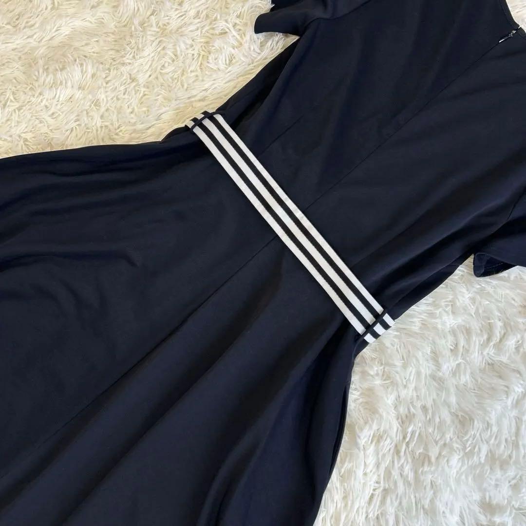 美品✨ボーダーズアットバルコニー チューリップスリーブロングワンピース