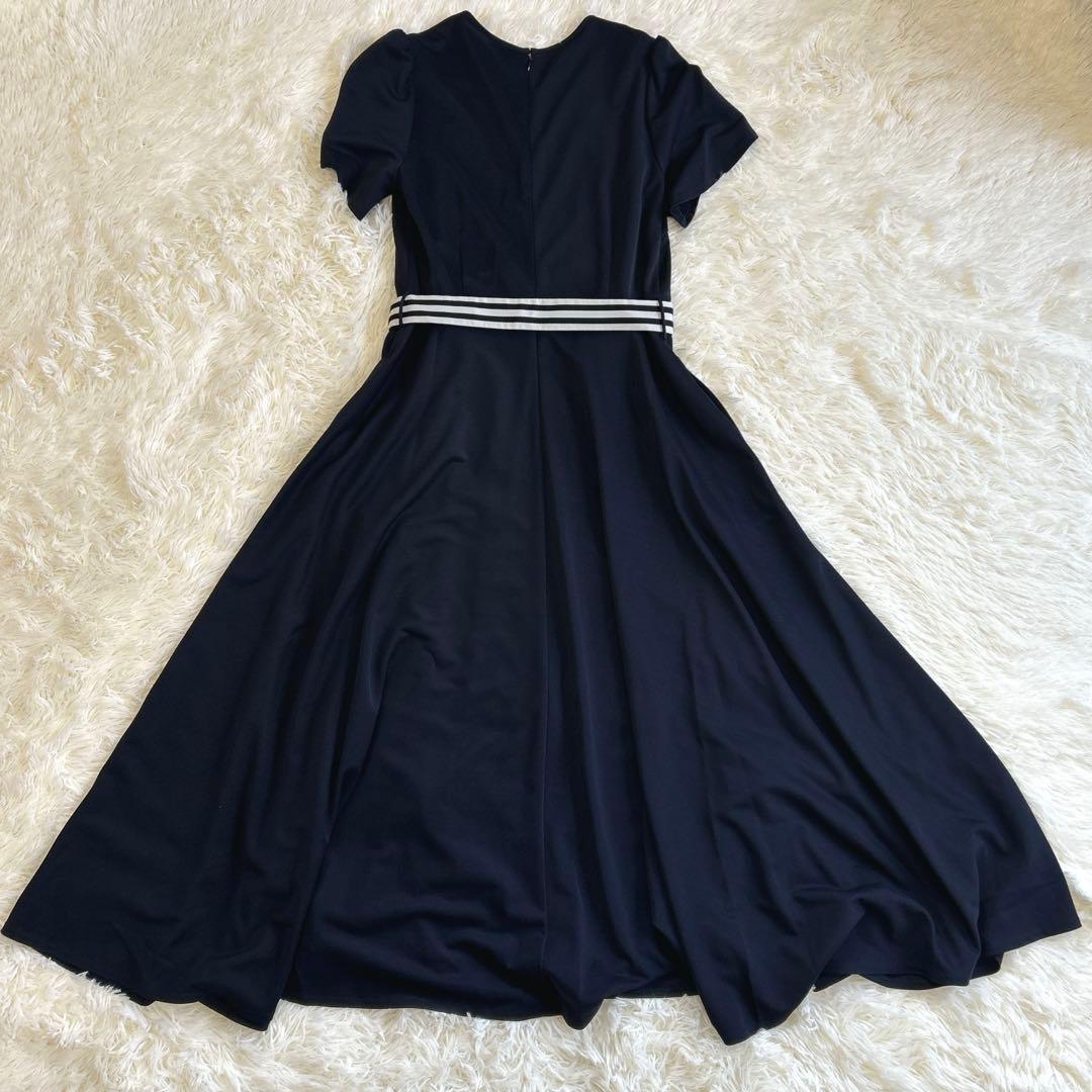 美品✨ボーダーズアットバルコニー チューリップスリーブロングワンピース