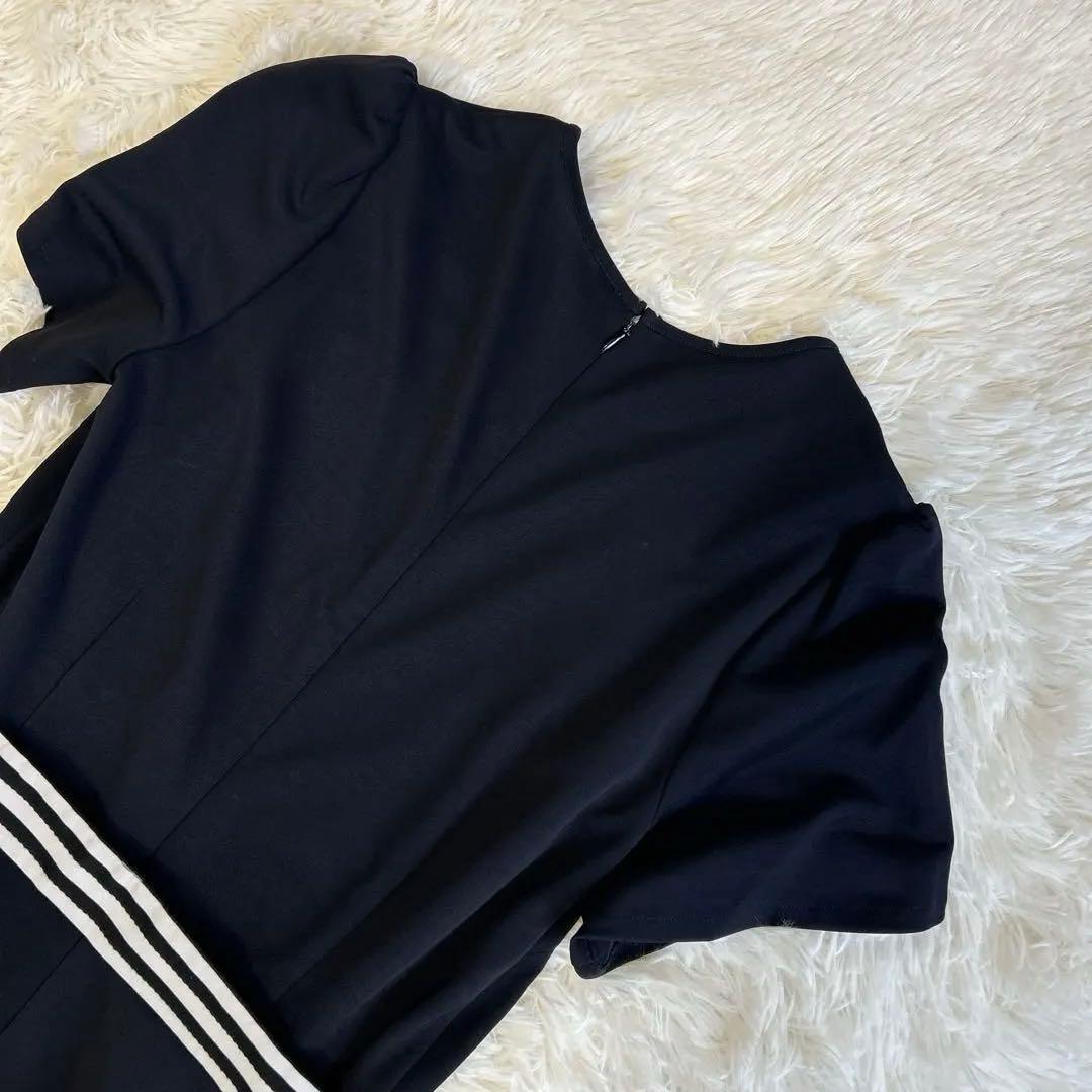 美品✨ボーダーズアットバルコニー チューリップスリーブロングワンピース