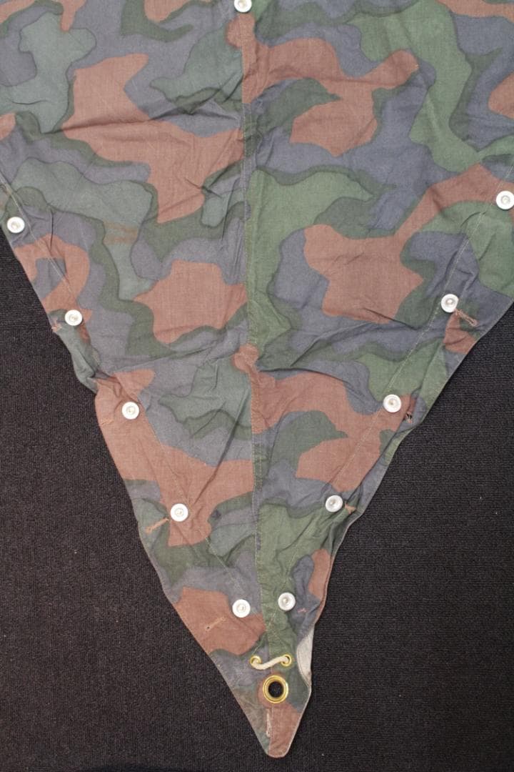 USED ノルウェー軍幕 カモ2 ポンチョテントシート 1枚 ミリタリー