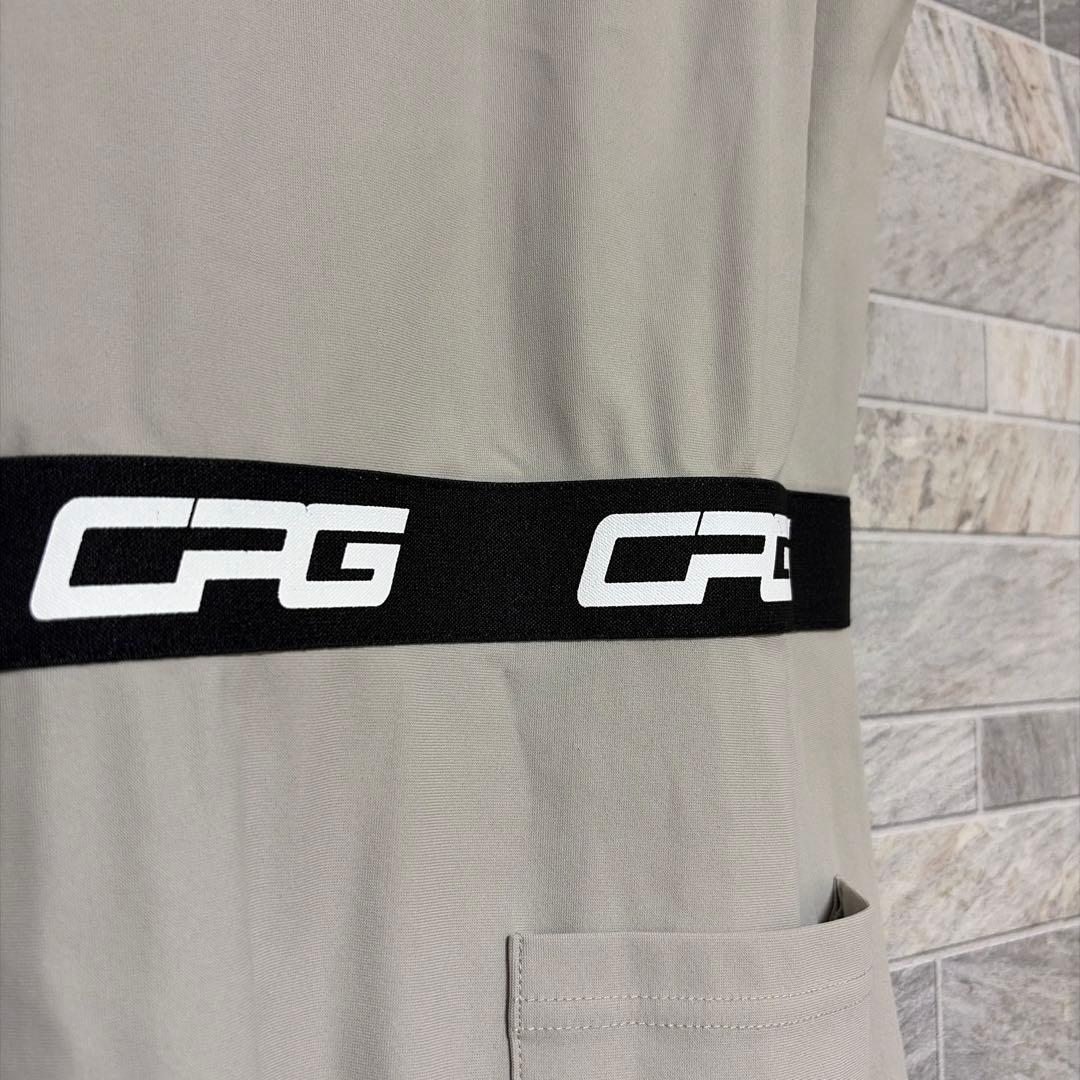 CPG GOLF ハーフジップスリーブレスワンピース ゴルフ ベージュ サイズ2