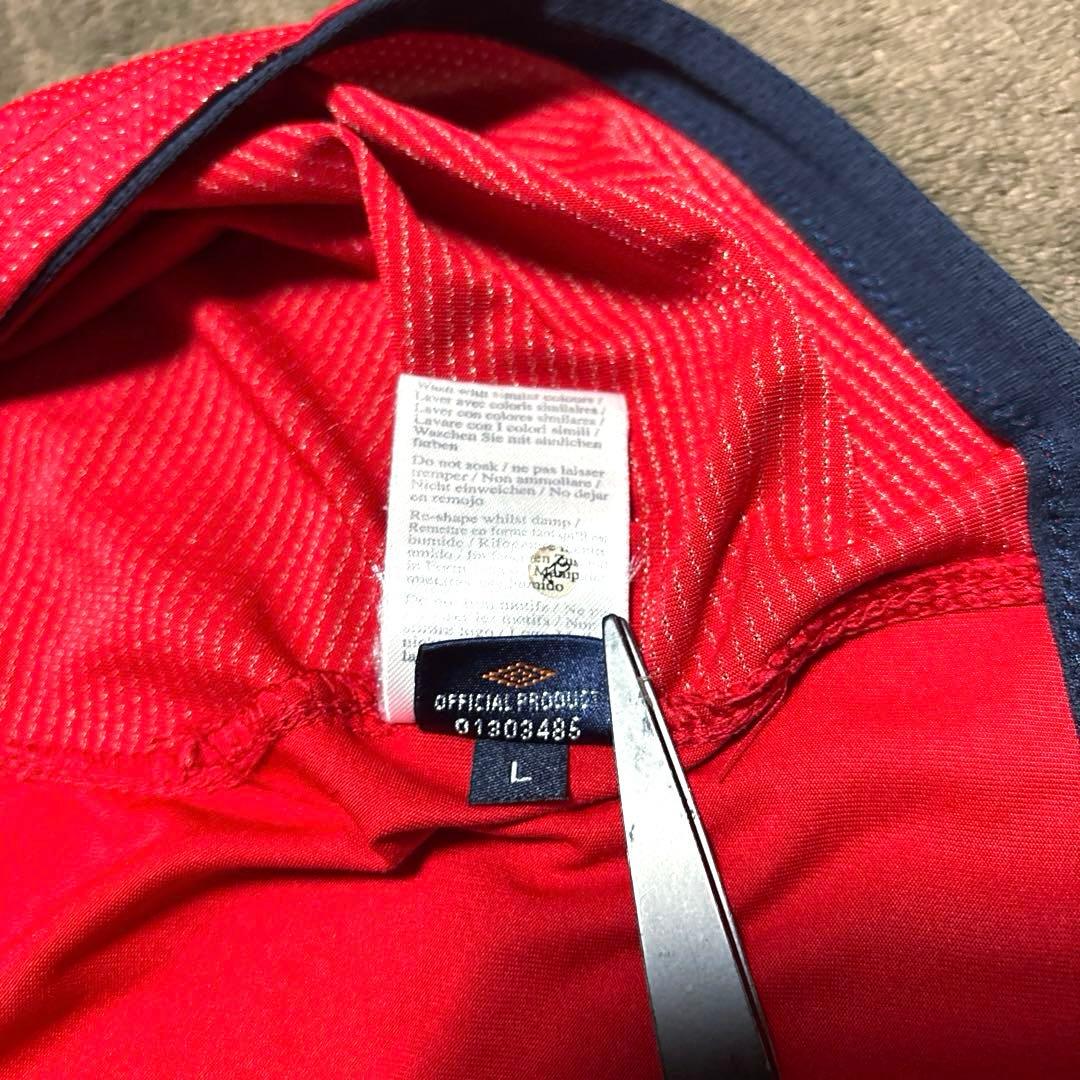 イングランド代表 04/06 アウェイ 長袖 ユニフォーム アンブロ レッド 赤