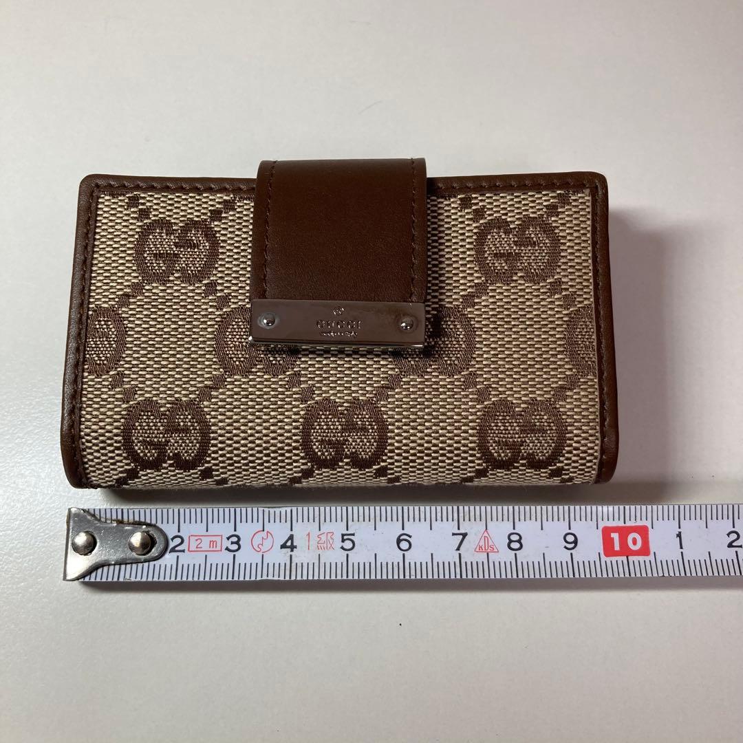 新品未使用GUCCI GGキャンバス レザーキーケース　イタリア/ローマ本店購入