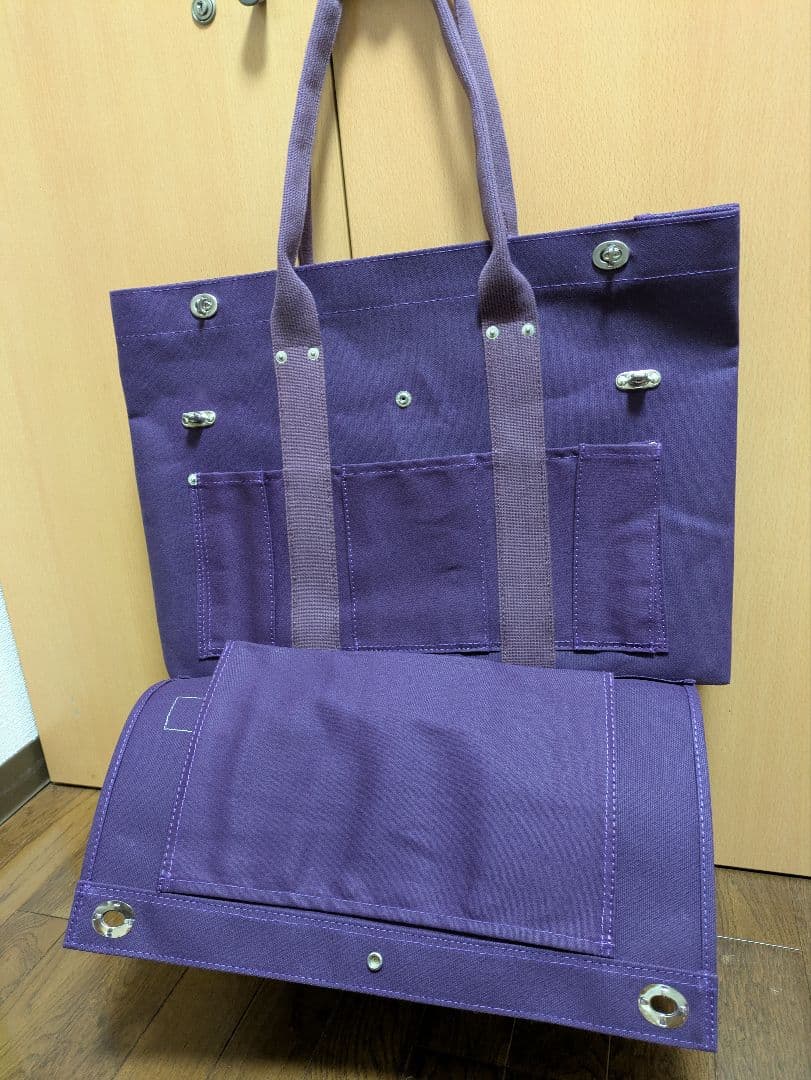 犬印鞄製作所キャンバストートバッグ　パープル