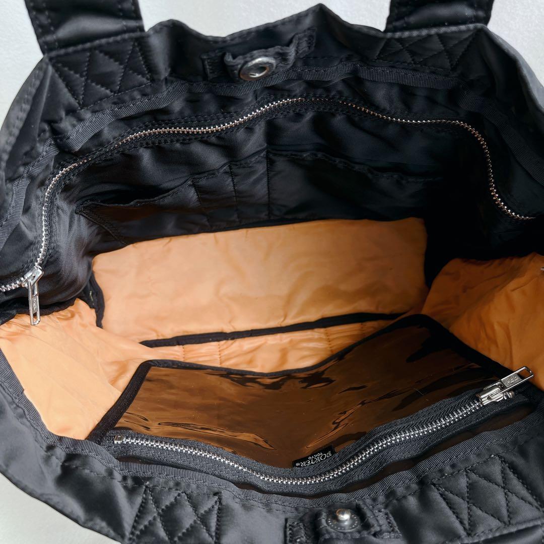 希少 ポーター タンカー トートバッグ 黒 肩掛け A4収納 廃盤 ビジネス通勤