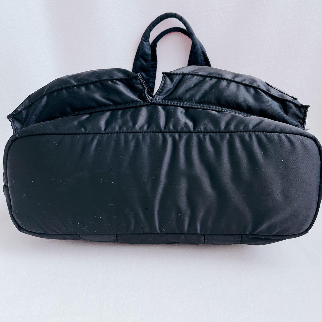 希少 ポーター タンカー トートバッグ 黒 肩掛け A4収納 廃盤 ビジネス通勤