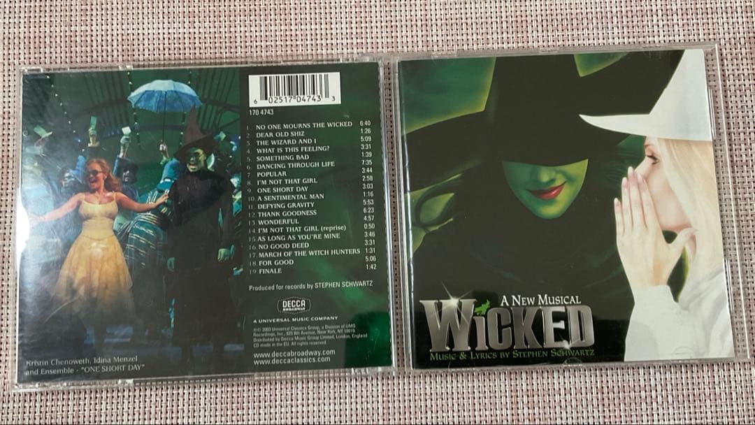 ミュージカルCD 6セット計7枚（オリジナルキャスト録音。英語版）