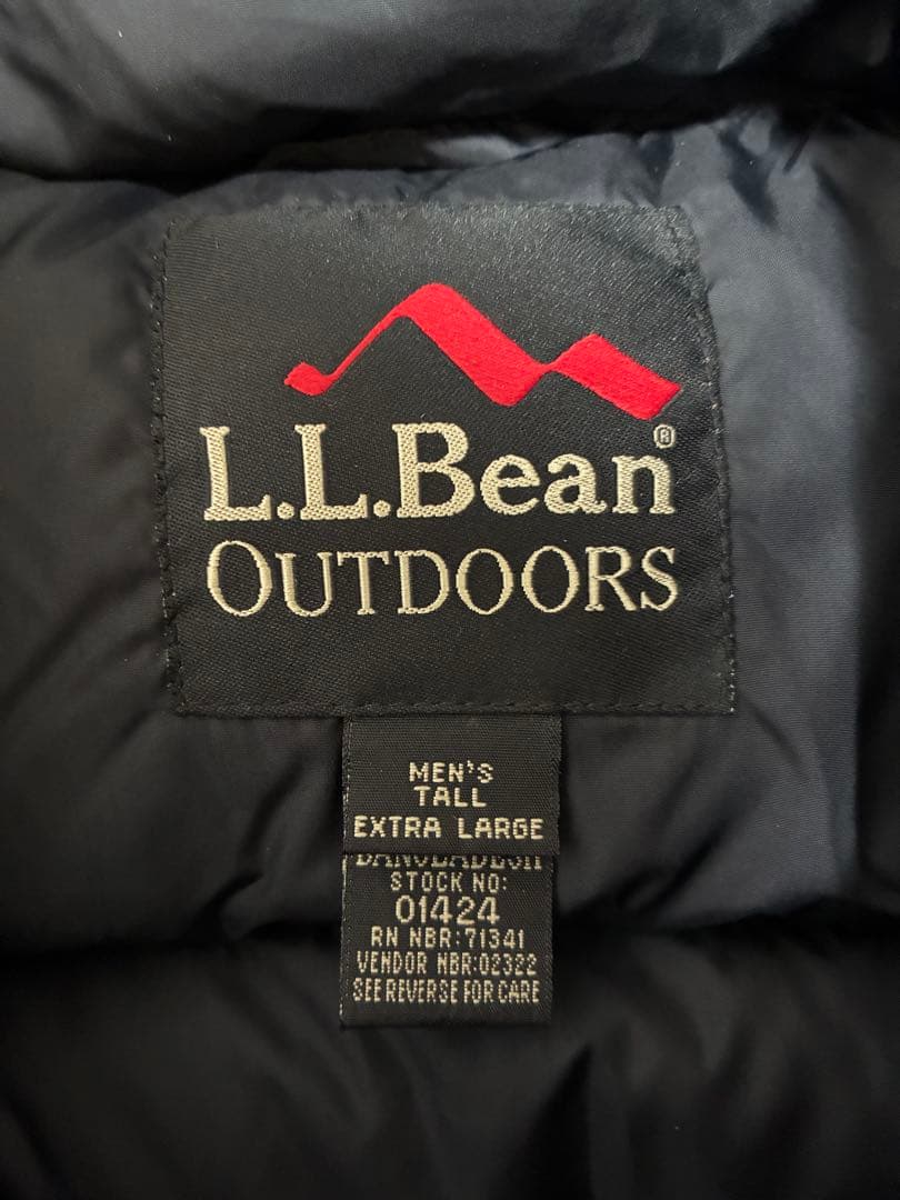 L.L.Bean ダウンベスト XL(TALL) ブラック エルエルビーン