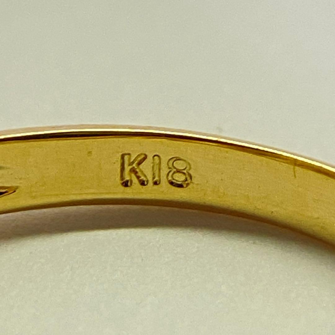 K18　天然ルビーリング　サイズ11号　2.31g　18金　7月誕生石