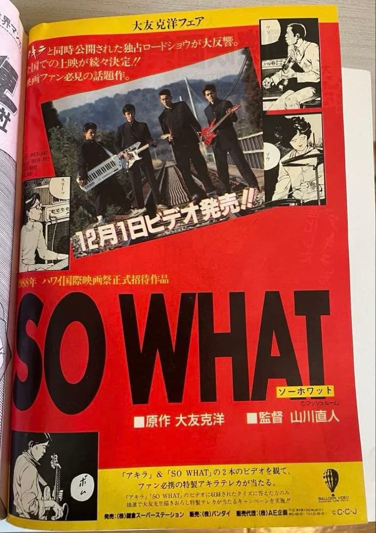 ヤングマガジン1988年 AKIRA クライマックス開始号 表紙破れ有