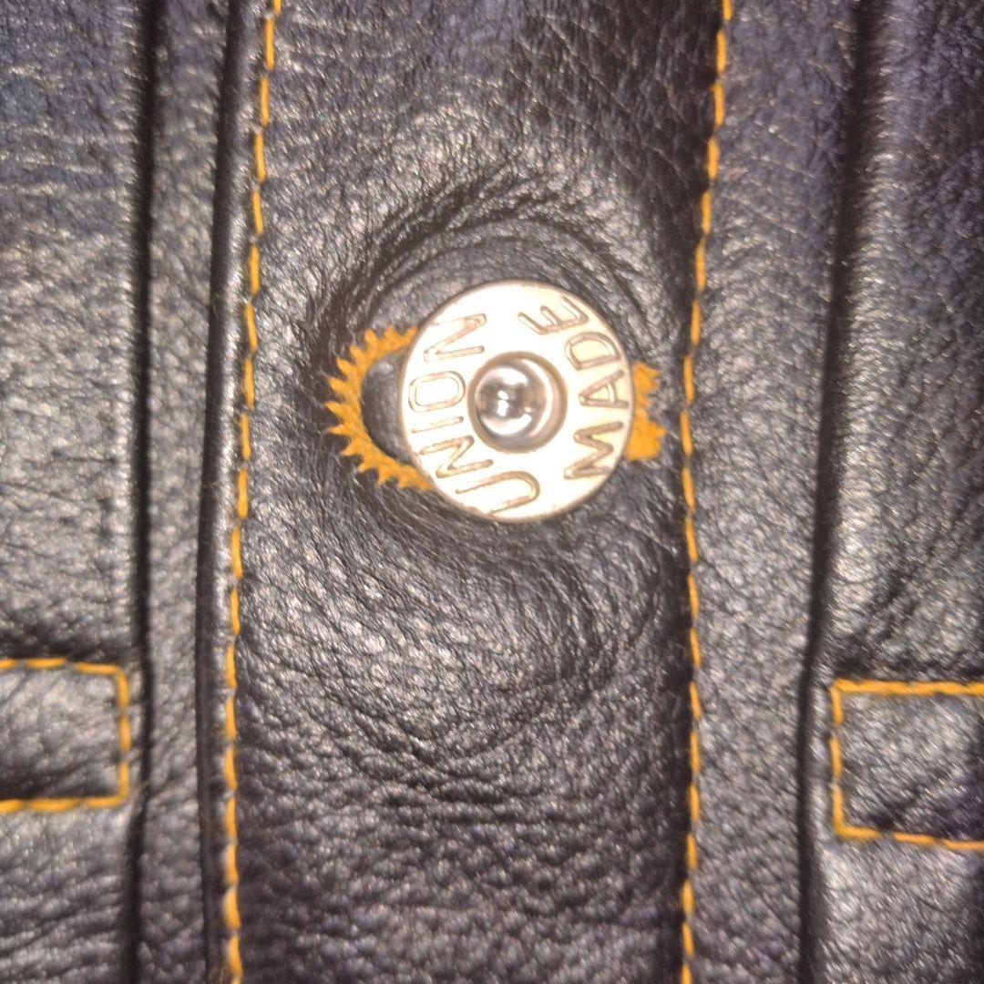 レザー　Ｇジャンジャケット　ブラック