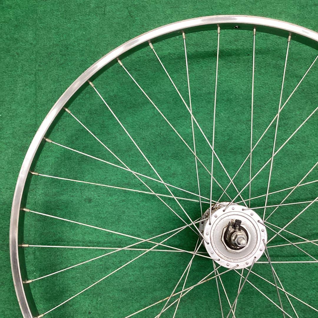 ステンレスリム　前輪 26x1-3/8 ハブダイナモ　26インチ　フロント　J2