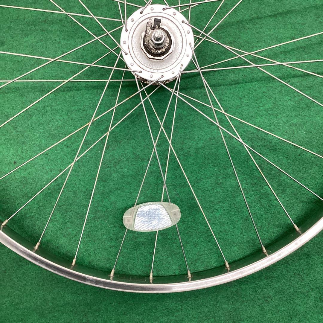 ステンレスリム　前輪 26x1-3/8 ハブダイナモ　26インチ　フロント　J2