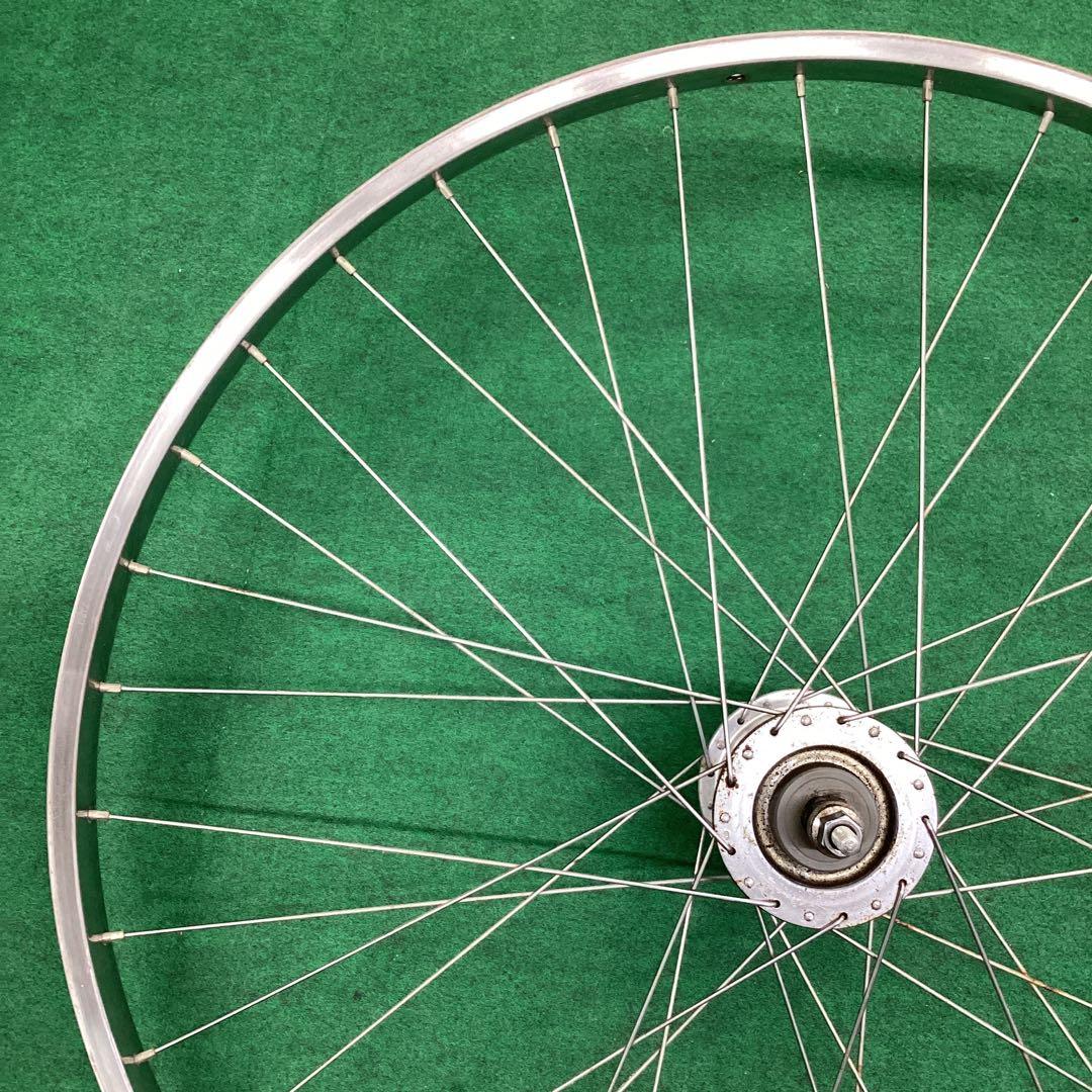 ステンレスリム　前輪 26x1-3/8 ハブダイナモ　26インチ　フロント　J2