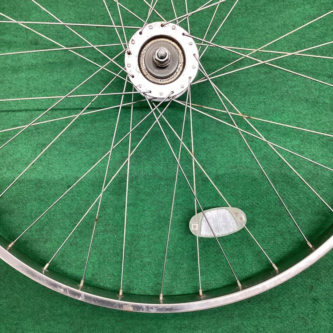 ステンレスリム　前輪 26x1-3/8 ハブダイナモ　26インチ　フロント　J2