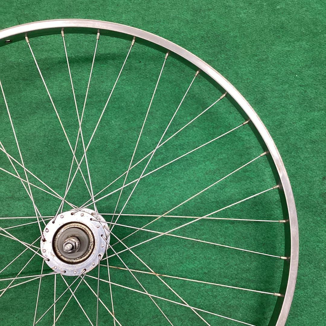 ステンレスリム　前輪 26x1-3/8 ハブダイナモ　26インチ　フロント　J2