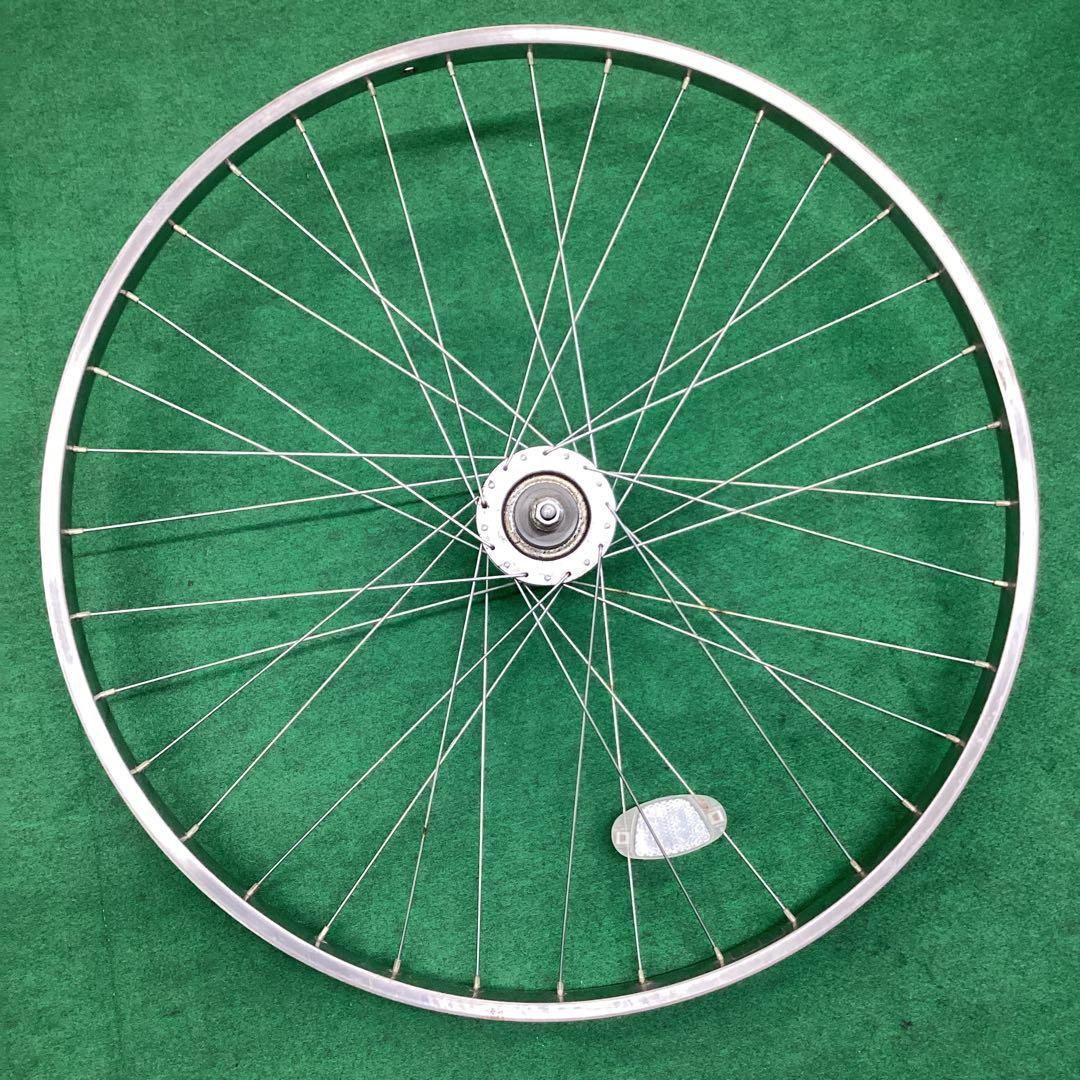 ステンレスリム　前輪 26x1-3/8 ハブダイナモ　26インチ　フロント　J2