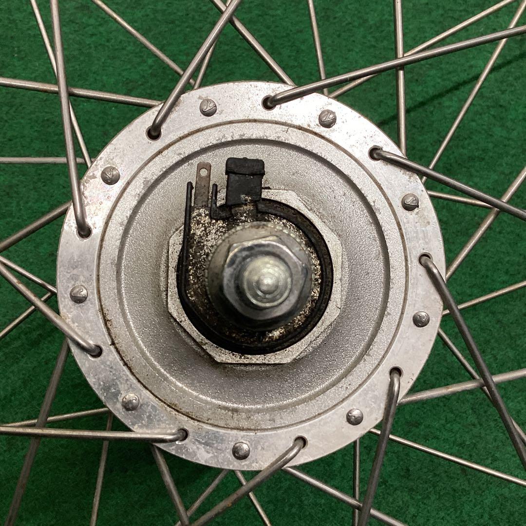 ステンレスリム　前輪 26x1-3/8 ハブダイナモ　26インチ　フロント　J2